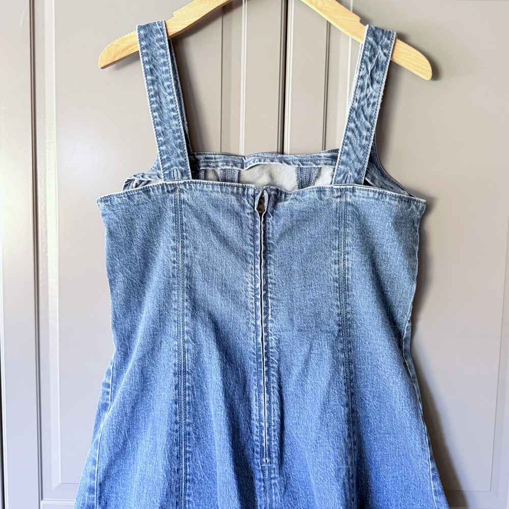 Abercrombie & Fitch Mila Denim Midi Dress, Medium Wash, LP - Picture 7 of 11